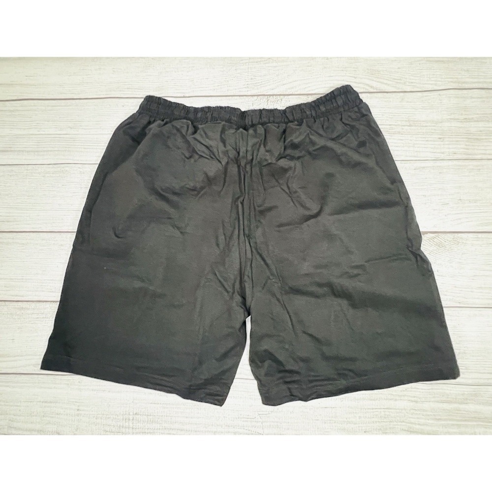 NWOT‎ Cozee Corner Men's Black Cotton Shorts Size Medium Elastic Waist Pockets